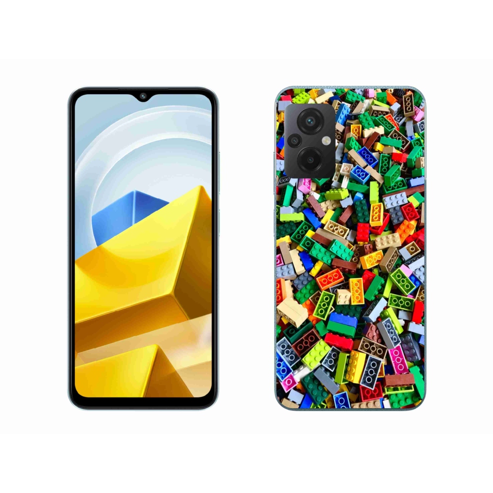 Gélový kryt mmCase na Xiaomi Poco M5 4G - farebné stavebné kocky