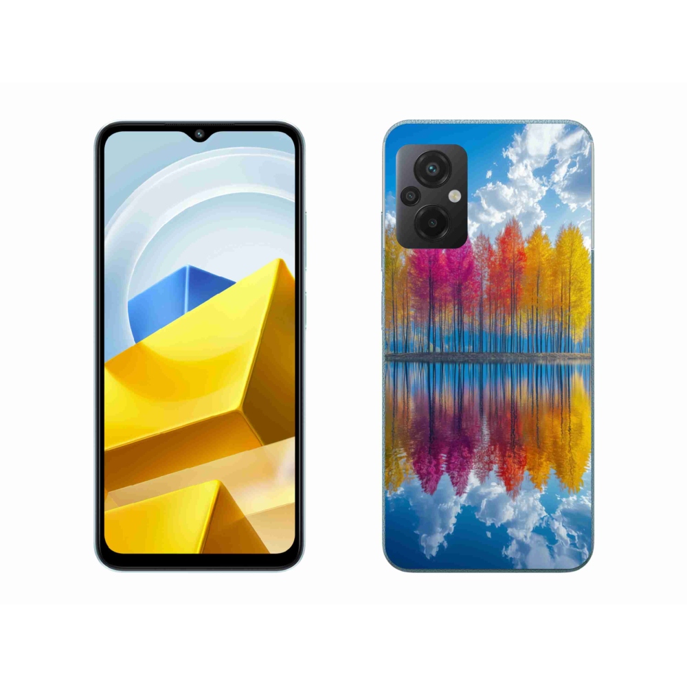 Gélový kryt mmCase na Xiaomi Poco M5 4G - farebné stromy