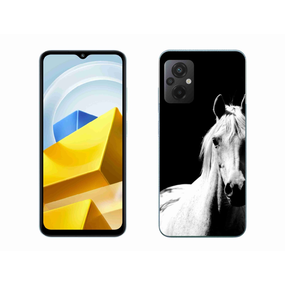 Gélový kryt mmCase na Xiaomi Poco M5 4G - biely kôň 5
