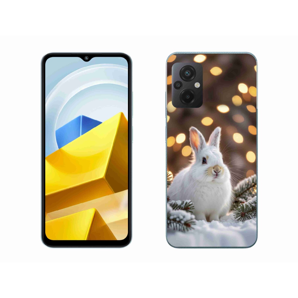 Gélový kryt mmCase na Xiaomi Poco M5 4G - biely zajac