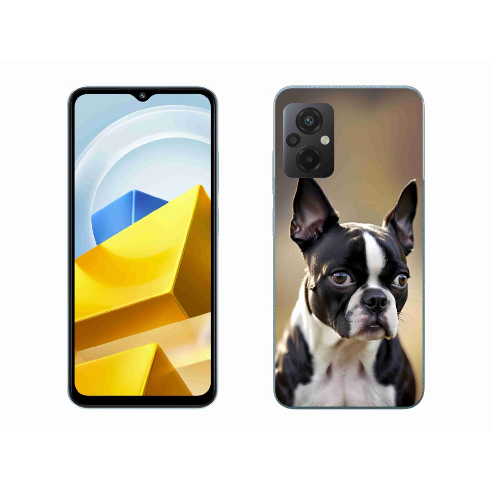 Gélový kryt mmCase na Xiaomi Poco M5 4G - bostonský teriér