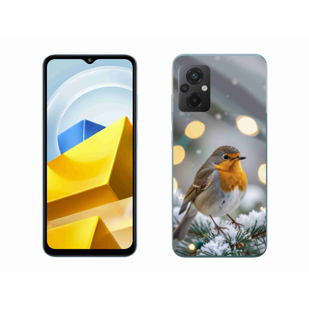 Gélový kryt mmCase na Xiaomi Poco M5 4G - červienka v zime