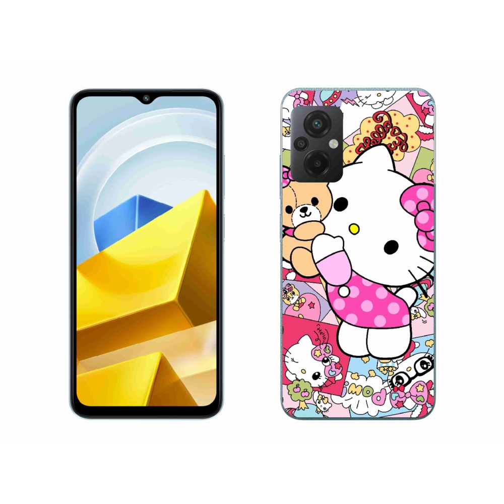 Gélový kryt mmCase na Xiaomi Poco M5 4G - cute kitty