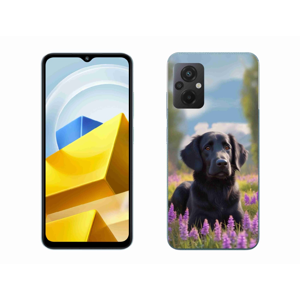 Gélový kryt mmCase na Xiaomi Poco M5 4G - elegantný čierny retriever