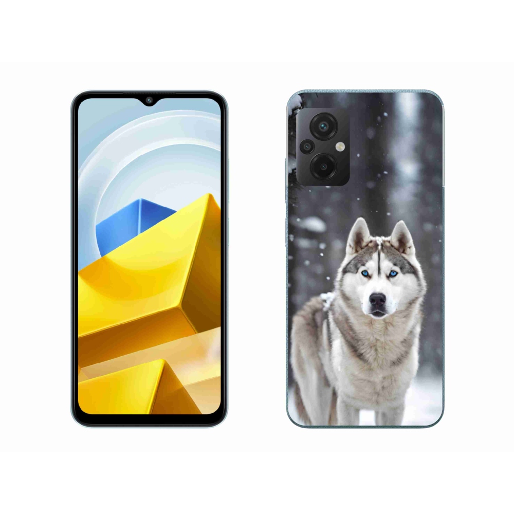 Gélový kryt mmCase na Xiaomi Poco M5 4G - husky 2