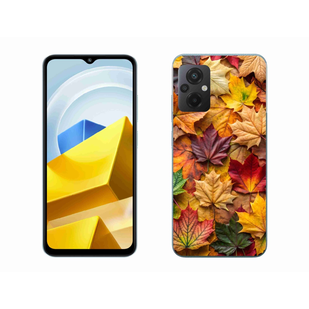 Gélový kryt mmCase na Xiaomi Poco M5 4G - javorové listy 2