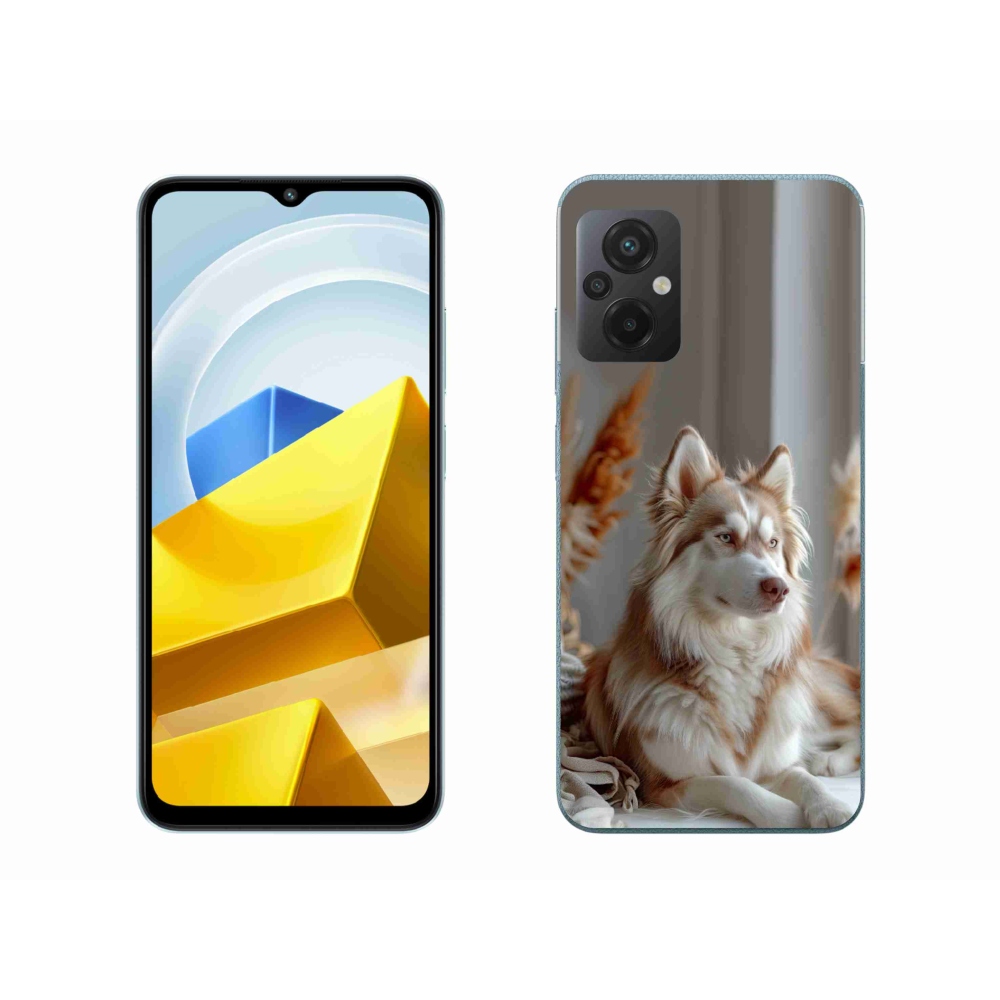 Gélový kryt mmCase na Xiaomi Poco M5 4G - pokojný sibírsky husky