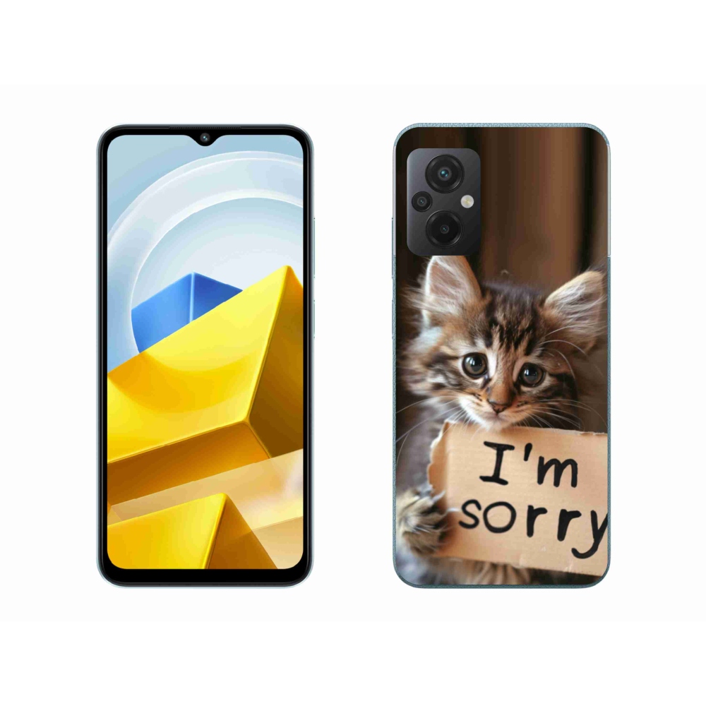 Gélový kryt mmCase na Xiaomi Poco M5 4G - mačacie ospravedlnenie
