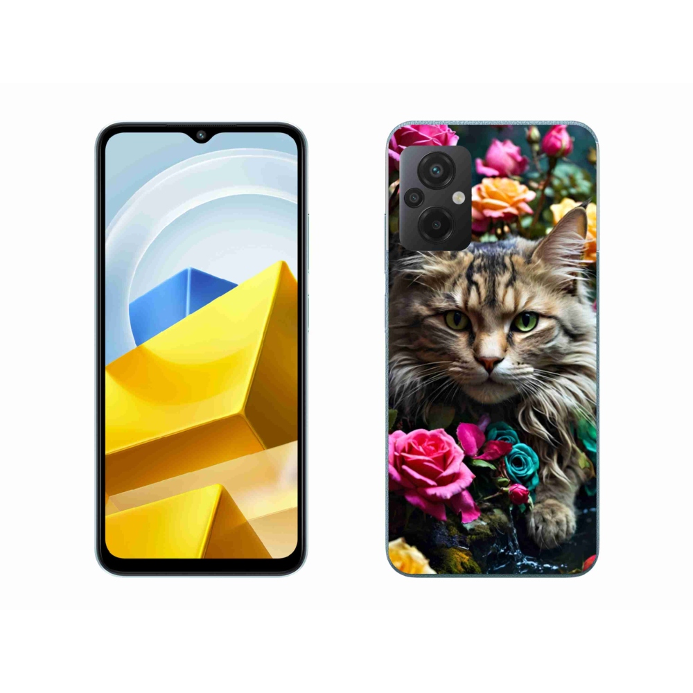 Gélový kryt mmCase na Xiaomi Poco M5 4G - mačacie pohľad 2