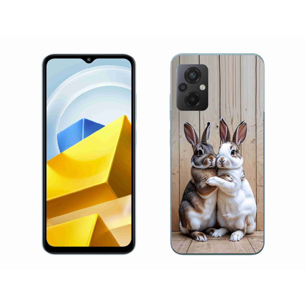 Gélový kryt mmCase na Xiaomi Poco M5 4G - králičie pár