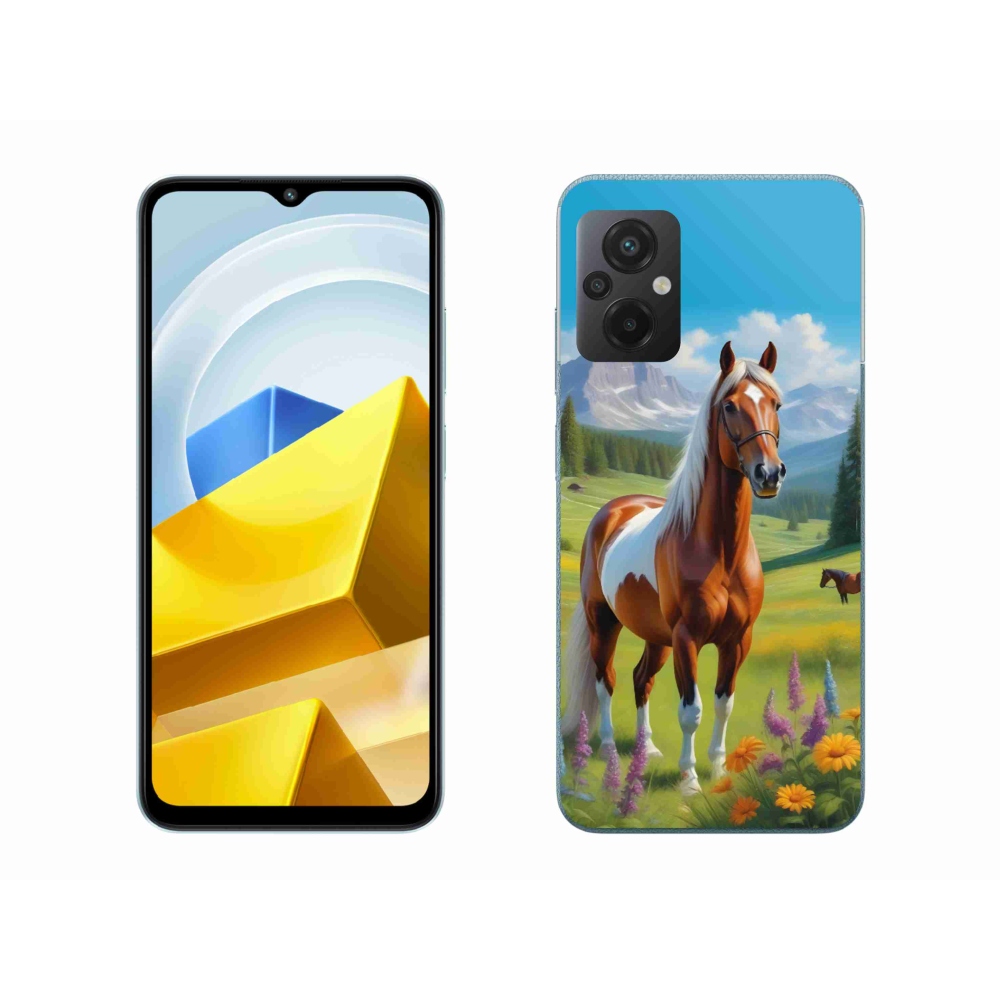 Gélový kryt mmCase na Xiaomi Poco M5 4G - kôň na lúke