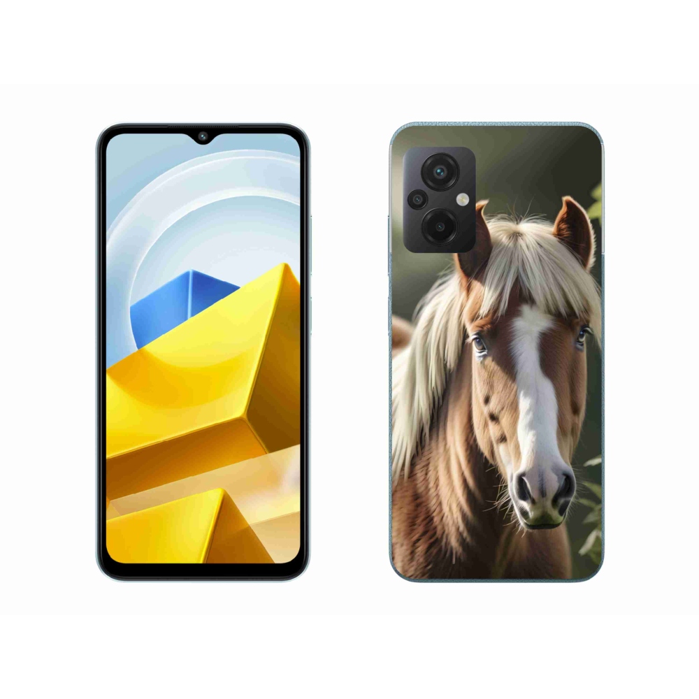 Gélový kryt mmCase na Xiaomi Poco M5 4G - kôň so svetlou hrivou