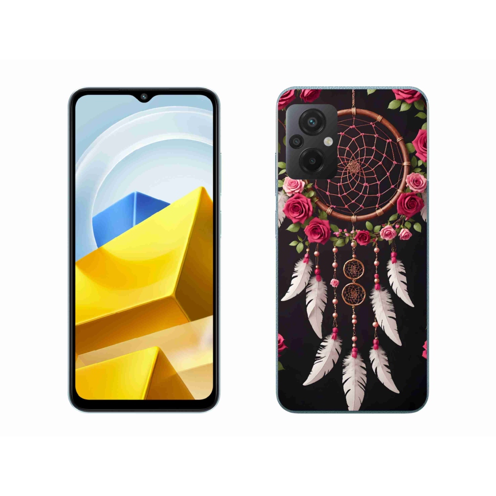 Gélový kryt mmCase na Xiaomi Poco M5 4G - lapač snov s ružami