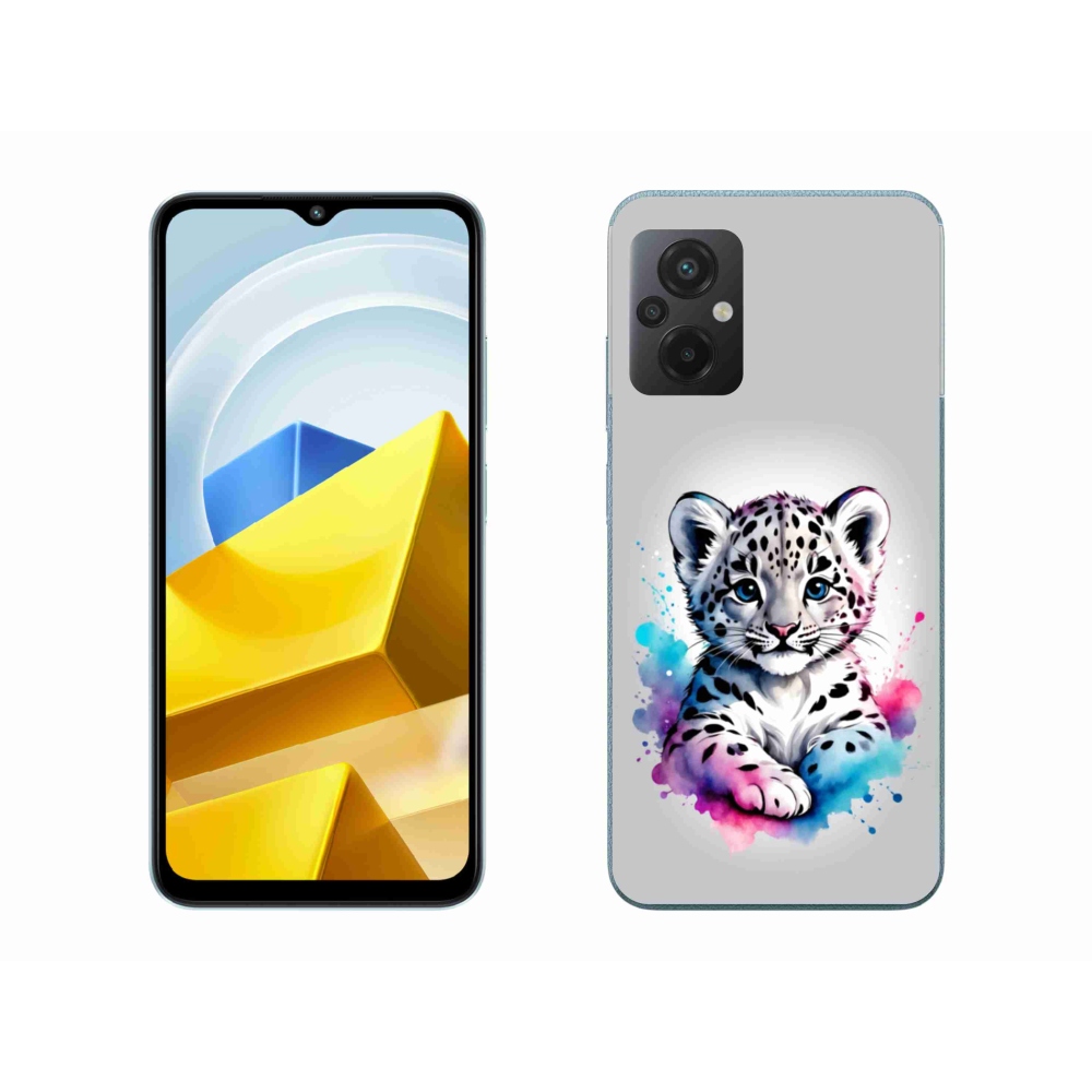 Gélový kryt mmCase na Xiaomi Poco M5 4G - leopardej mláďa