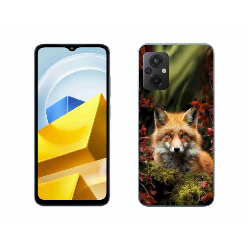 Gélový kryt mmCase na Xiaomi Poco M5 4G - líška v lese