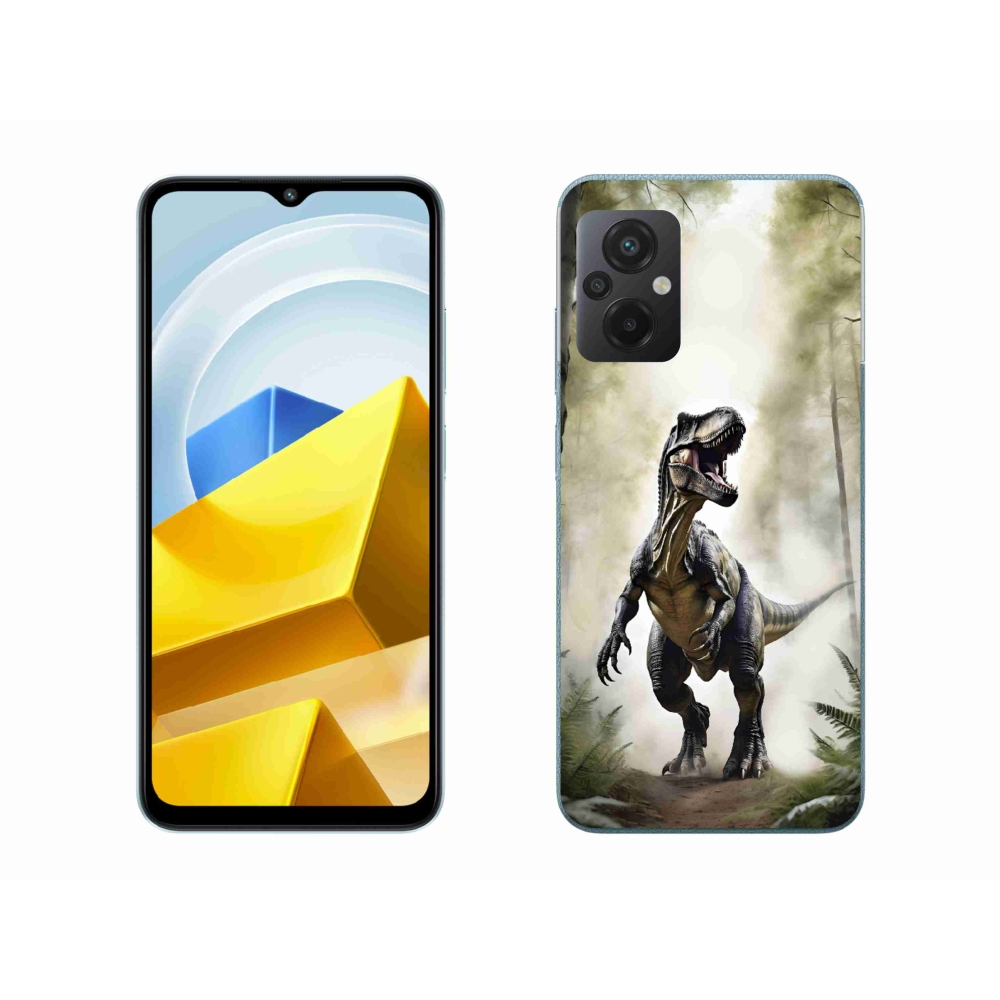 Gélový kryt mmCase na Xiaomi Poco M5 4G - naštvaný T-Rex