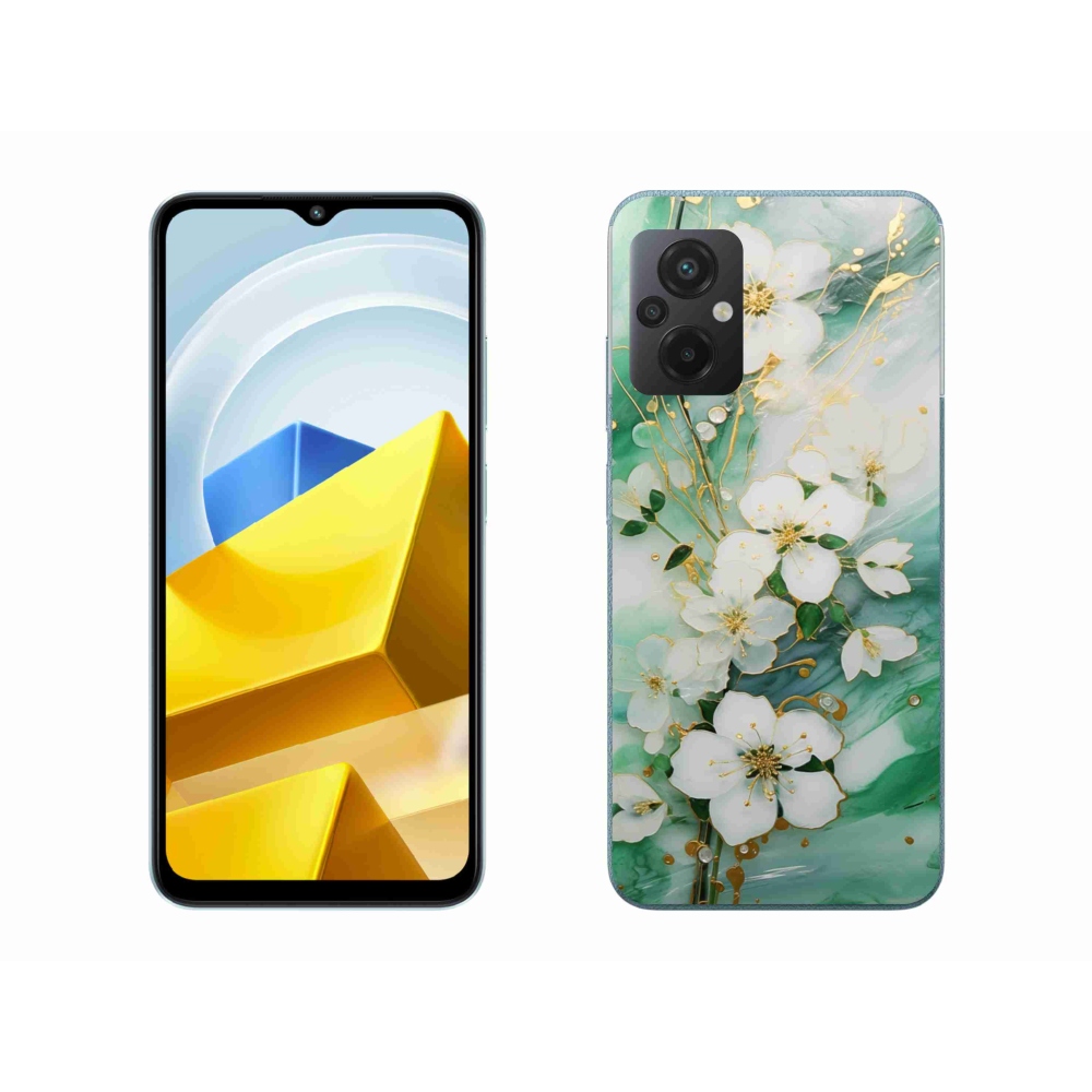 Gélový kryt mmCase na Xiaomi Poco M5 4G - nežné kvety