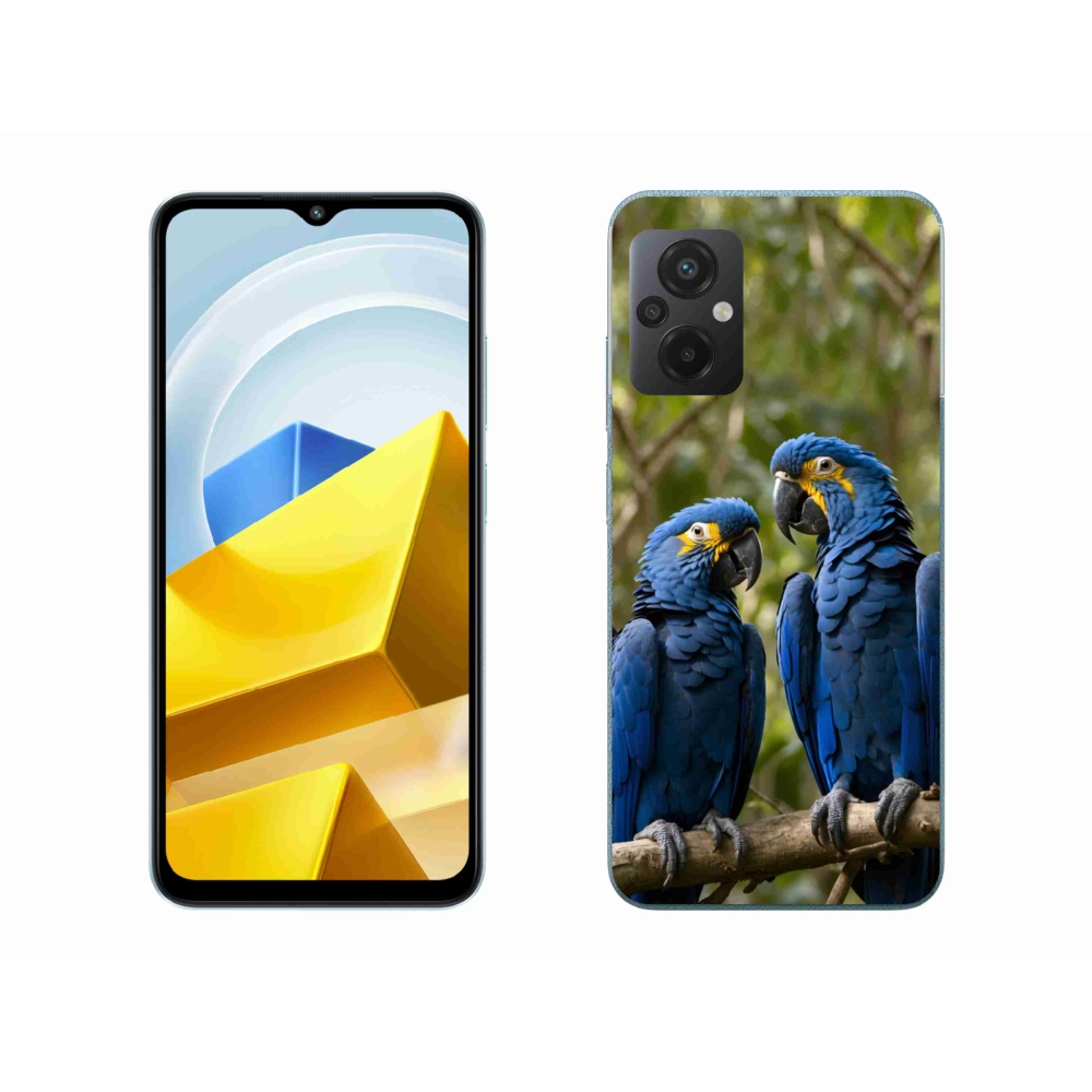 Gélový kryt mmCase na Xiaomi Poco M5 4G - papagájové duo