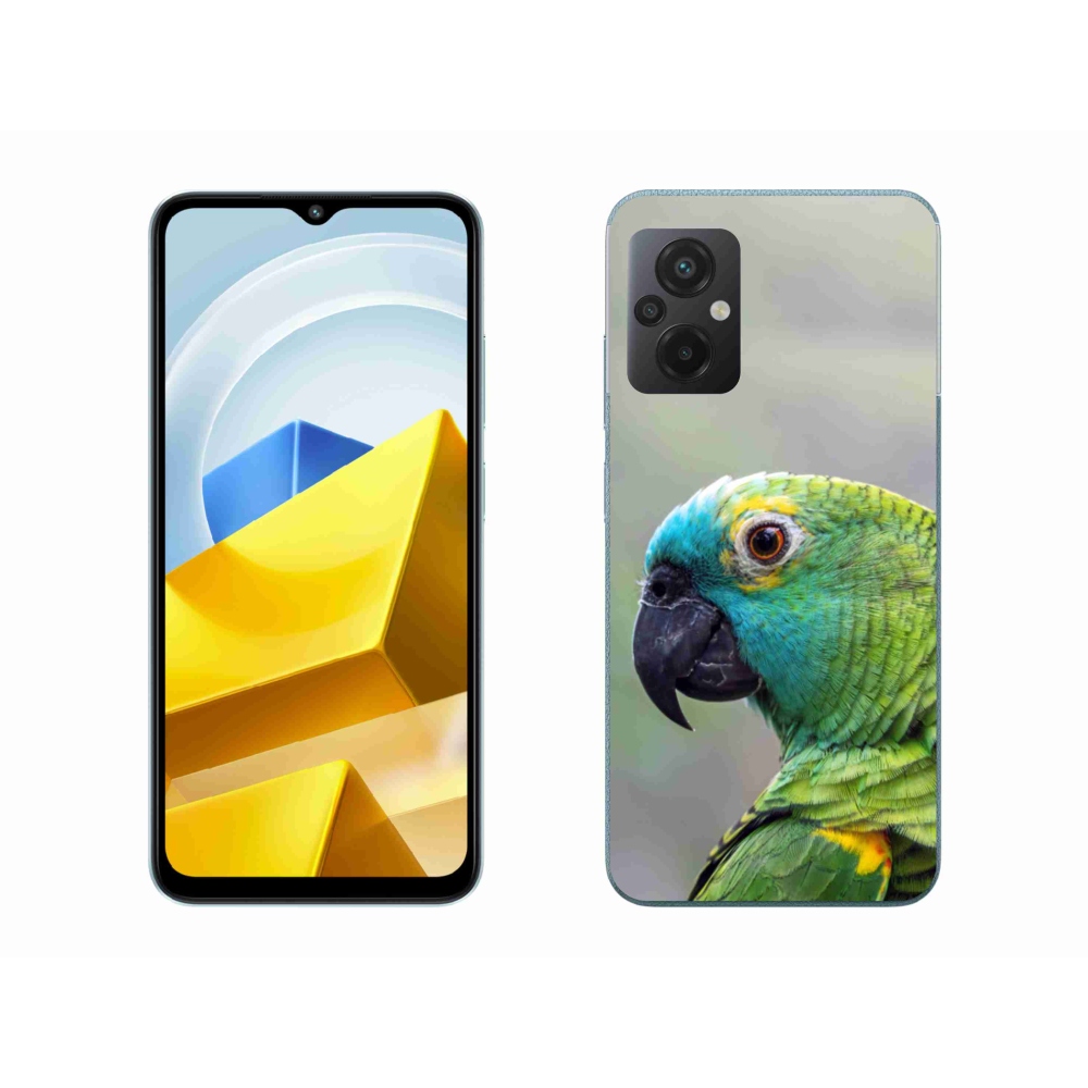 Gélový kryt mmCase na Xiaomi Poco M5 4G - papagáj amazoňan