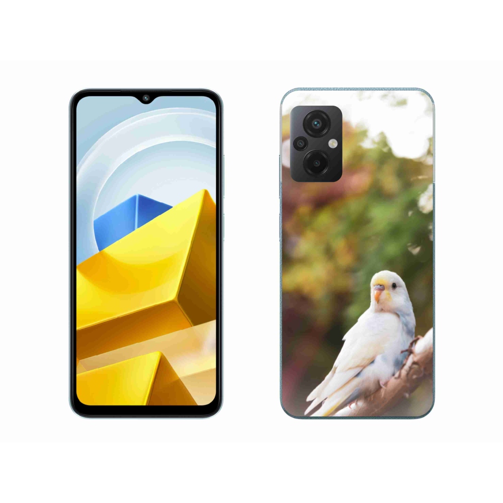 Gélový kryt mmCase na Xiaomi Poco M5 4G - andulka biela