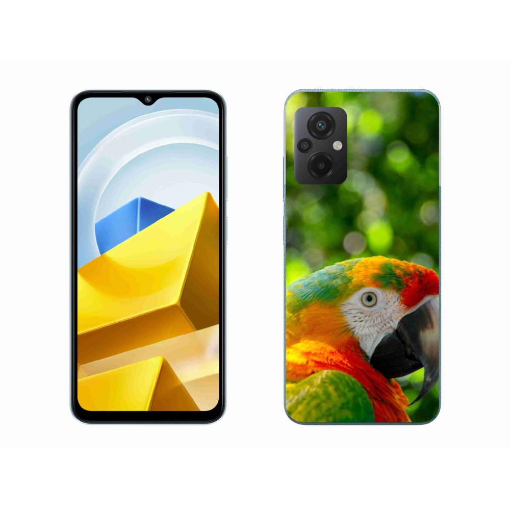 Gélový kryt mmCase na Xiaomi Poco M5 4G - papagáj ara 3