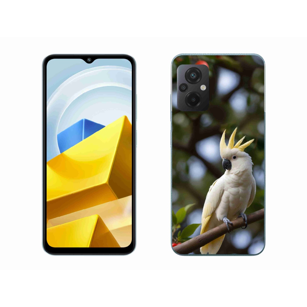 Gélový kryt mmCase na Xiaomi Poco M5 4G - papagáj kakadu 3