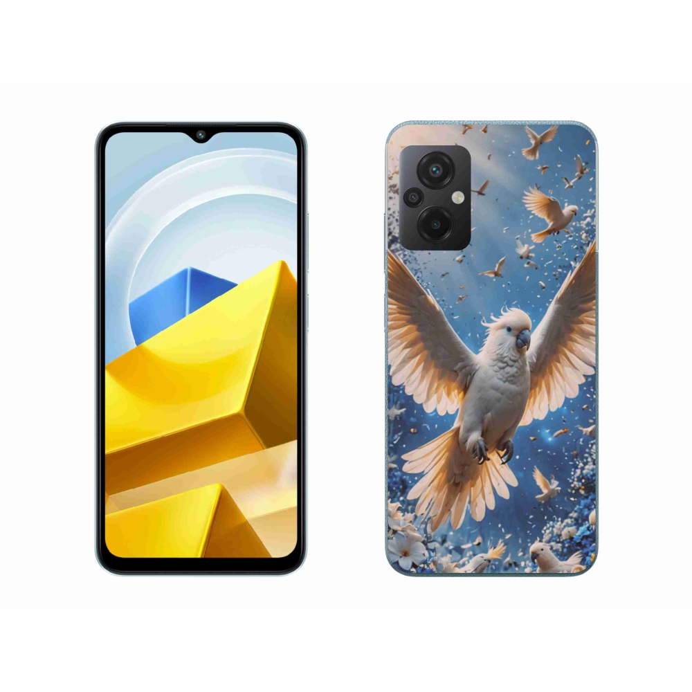 Gélový kryt mmCase na Xiaomi Poco M5 4G - papagáj kakadu