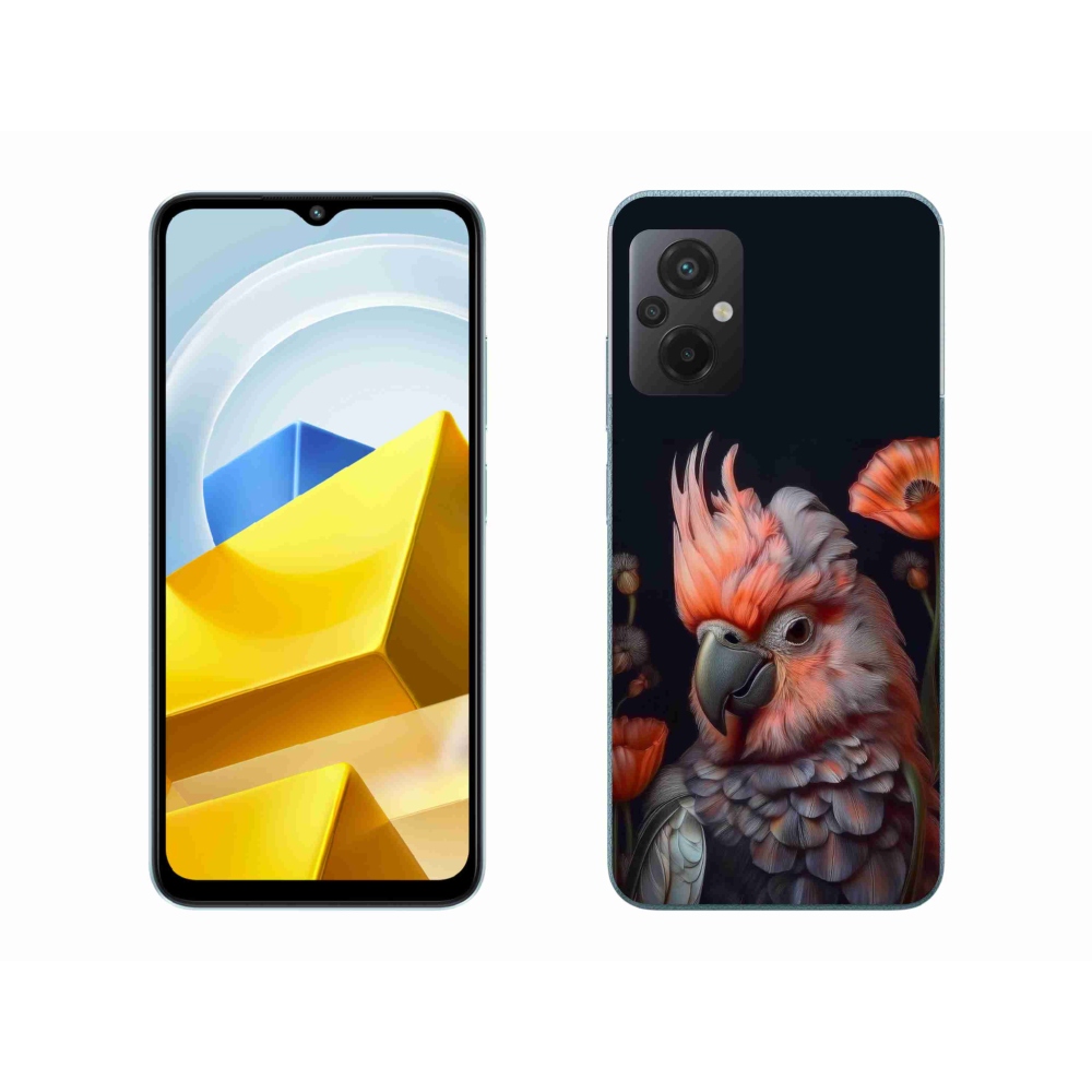 Gélový kryt mmCase na Xiaomi Poco M5 4G - papagáj kakadu vo farbách