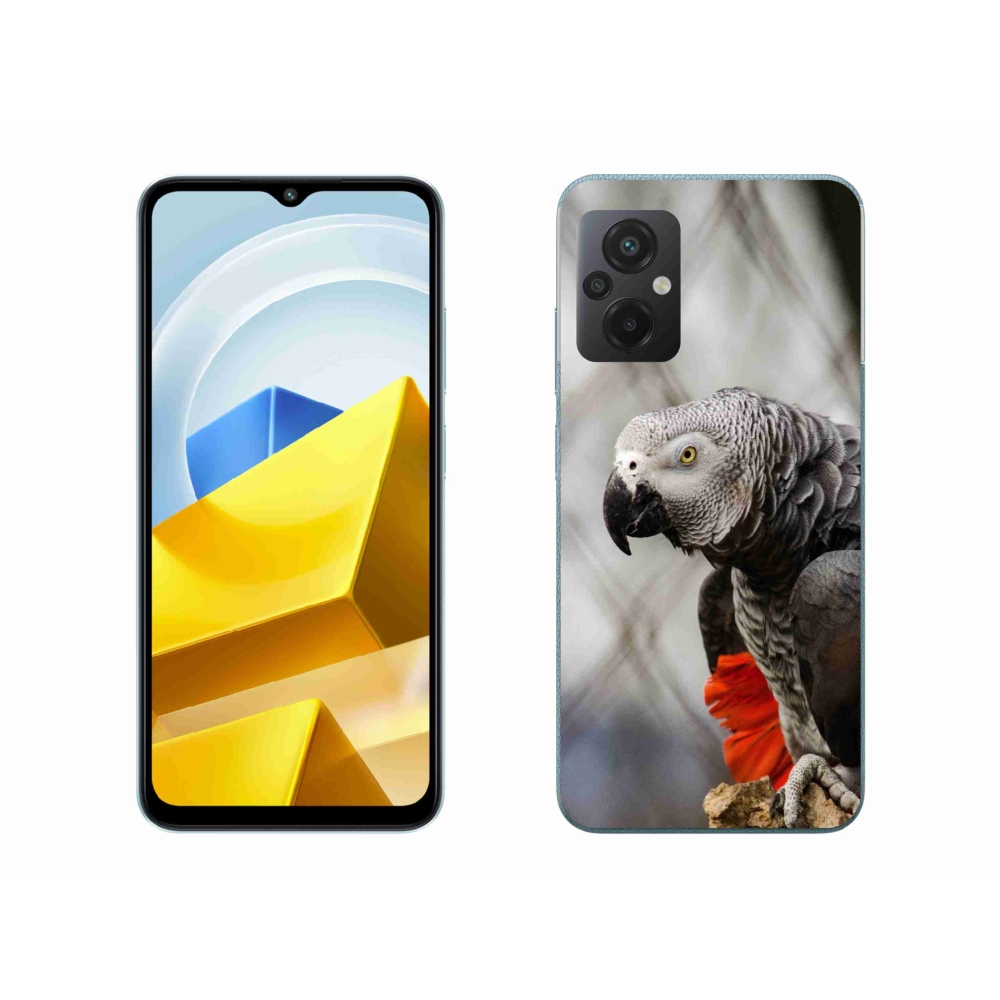 Gélový kryt mmCase na Xiaomi Poco M5 4G - papagáj žako 3