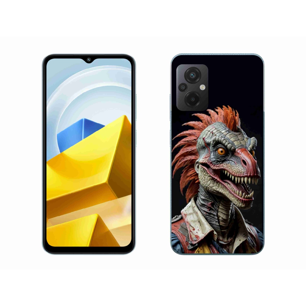 Gélový kryt mmCase na Xiaomi Poco M5 4G - punk dinosaurus