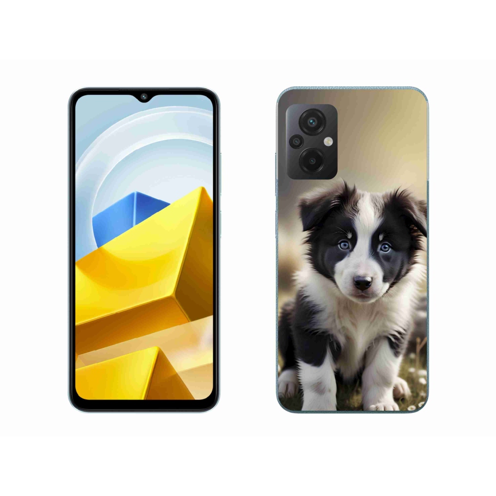 Gélový kryt mmCase na Xiaomi Poco M5 4G - roztomilá border kólia