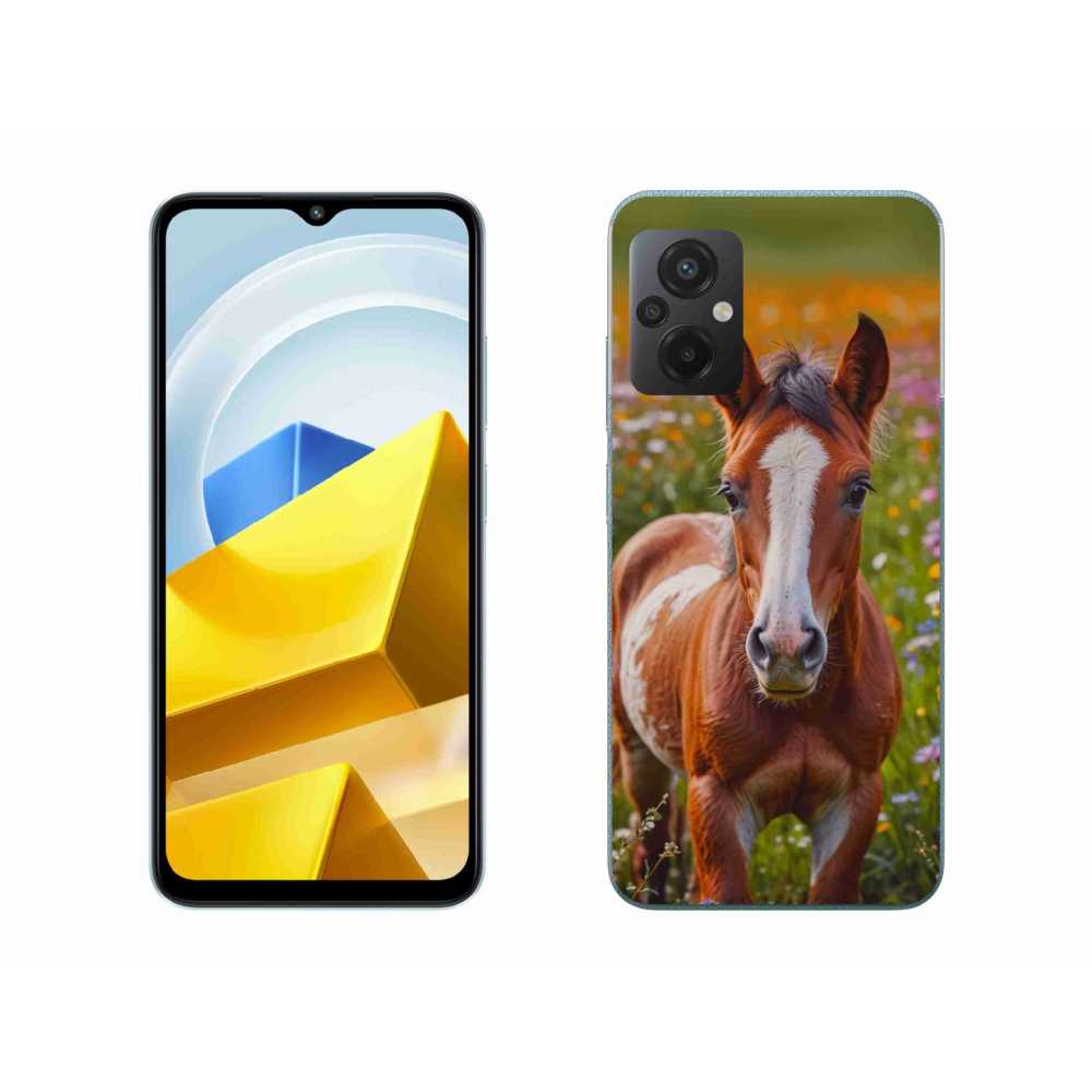 Gélový kryt mmCase na Xiaomi Poco M5 4G - roztomilé žriebä