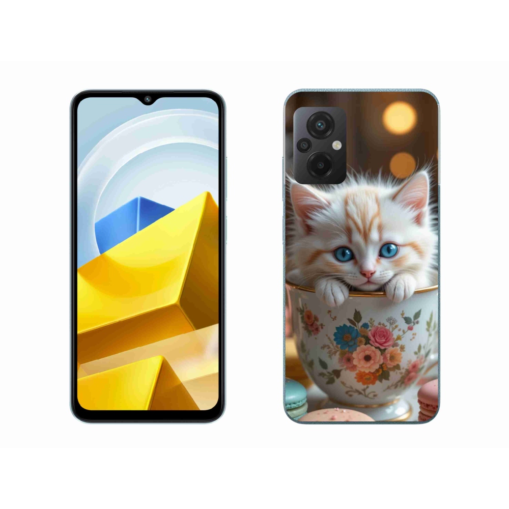Gélový kryt mmCase na Xiaomi Poco M5 4G - roztomilé mačiatko 6