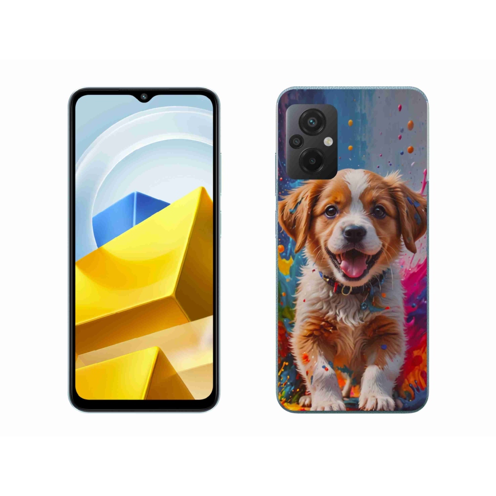 Gélový kryt mmCase na Xiaomi Poco M5 4G - roztomilé šteňa 3