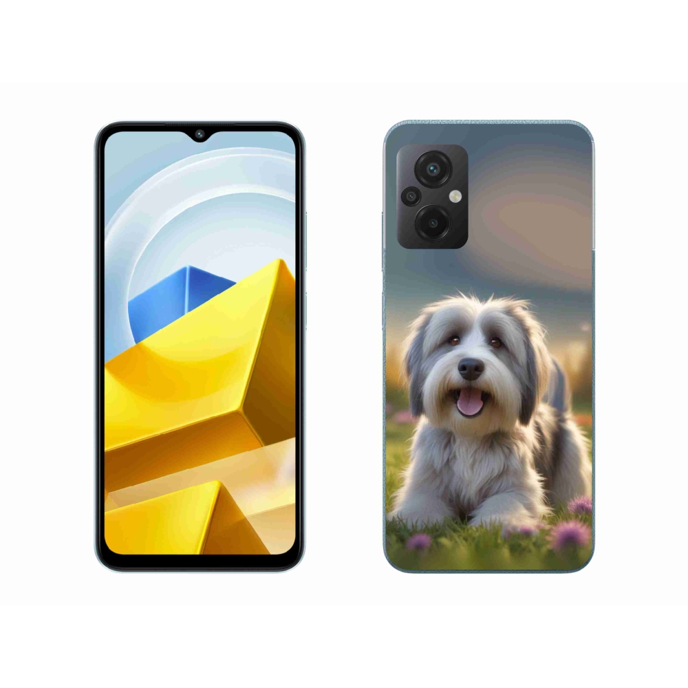 Gélový kryt mmCase na Xiaomi Poco M5 4G - roztomilý havanský psík