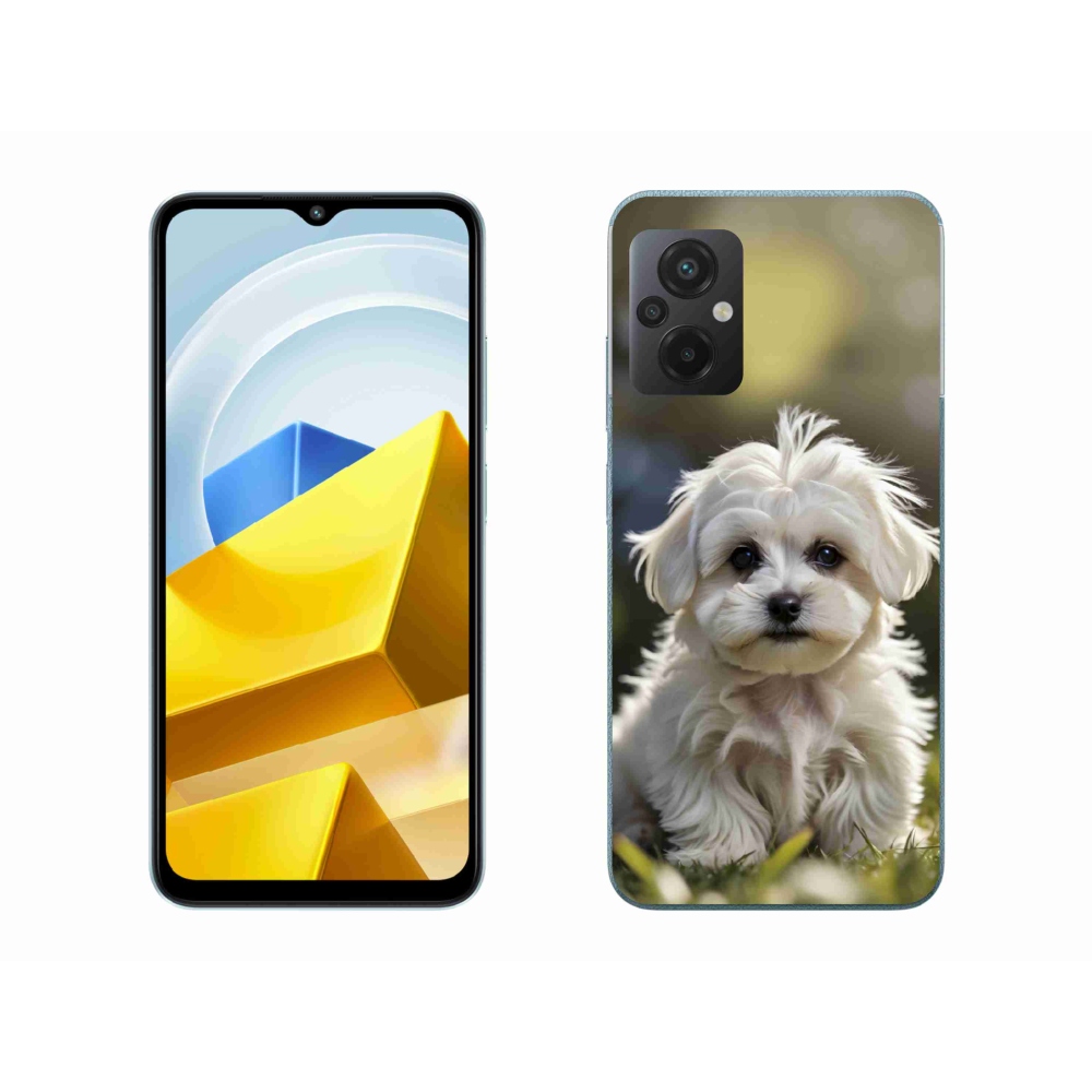 Gélový kryt mmCase na Xiaomi Poco M5 4G - roztomilý maltézsky psík