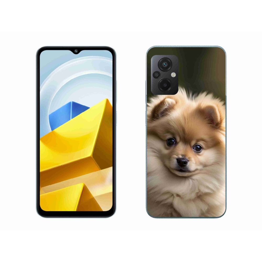 Gélový kryt mmCase na Xiaomi Poco M5 4G - roztomilý pomeranian 2