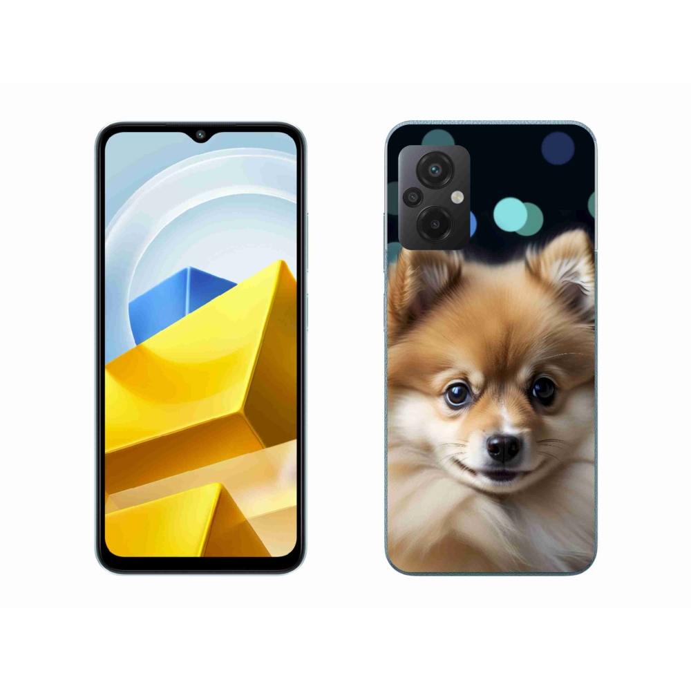 Gélový kryt mmCase na Xiaomi Poco M5 4G - roztomilý pomeranian