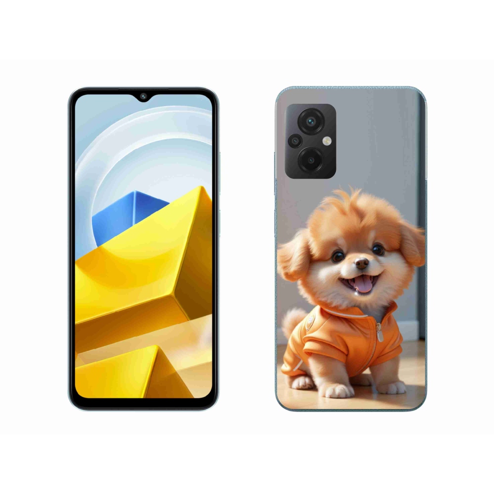 Gélový kryt mmCase na Xiaomi Poco M5 4G - roztomilý pomeranian v mikine