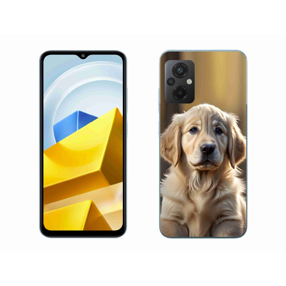 Gélový kryt mmCase na Xiaomi Poco M5 4G - roztomilý zlatý retriever