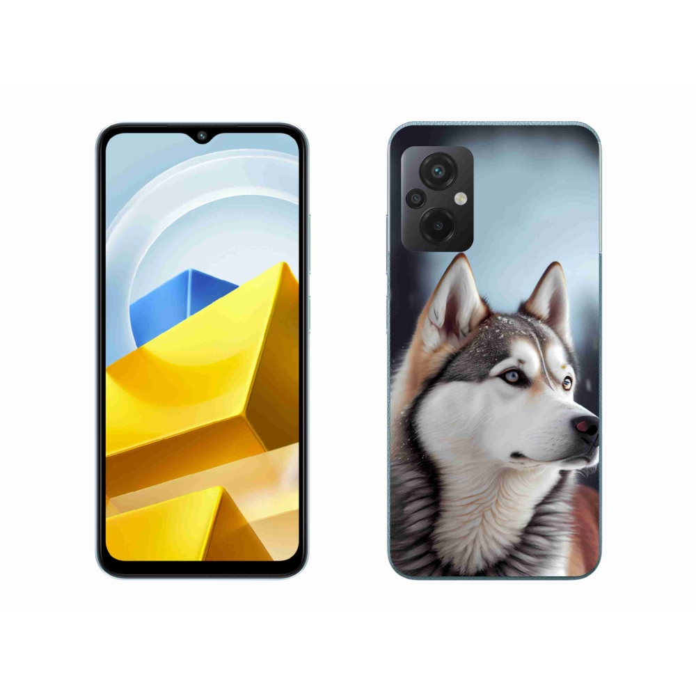 Gélový kryt mmCase na Xiaomi Poco M5 4G - sibírsky husky