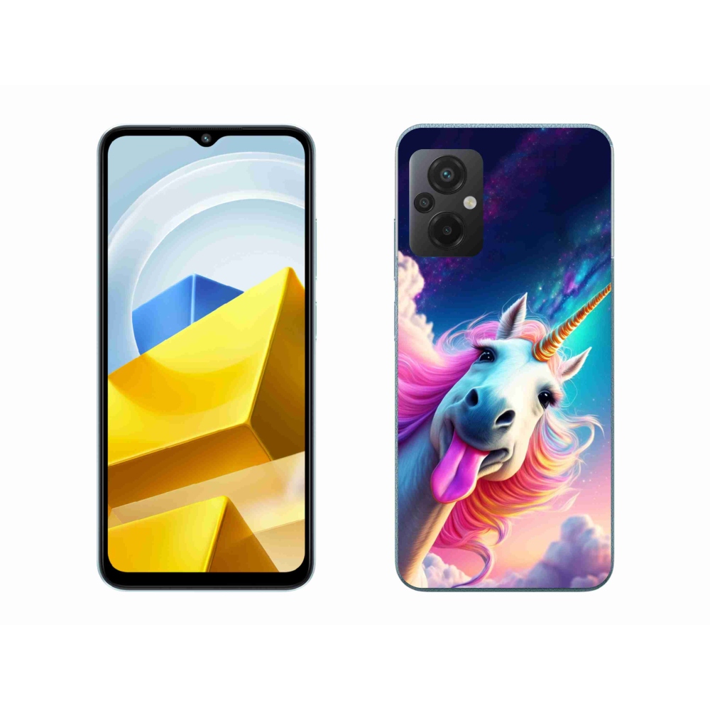 Gélový kryt mmCase na Xiaomi Poco M5 4G - šialený jednorožec