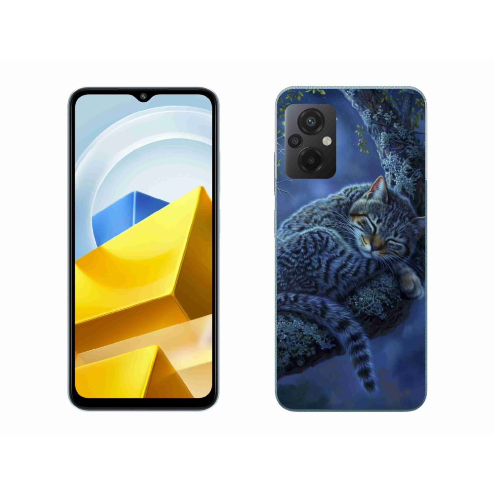 Gélový kryt mmCase na Xiaomi Poco M5 4G - spiaca mačka