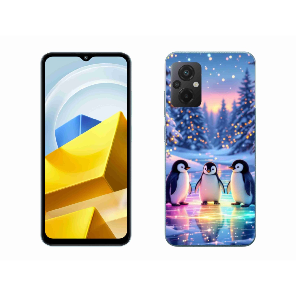 Gélový kryt mmCase na Xiaomi Poco M5 4G - tučniaky