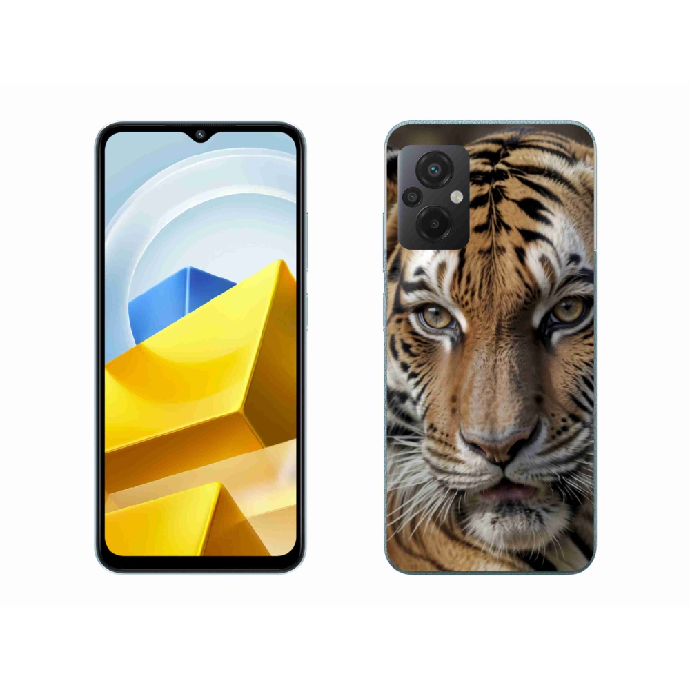 Gélový kryt mmCase na Xiaomi Poco M5 4G - tigrie pohľad