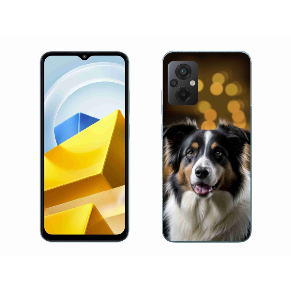 Gélový kryt mmCase na Xiaomi Poco M5 4G - usmievavý austrálsky ovčiak