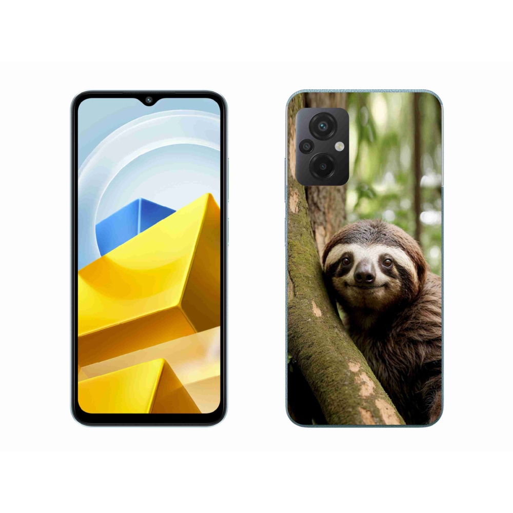 Gélový kryt mmCase na Xiaomi Poco M5 4G - usmievavý leňochod