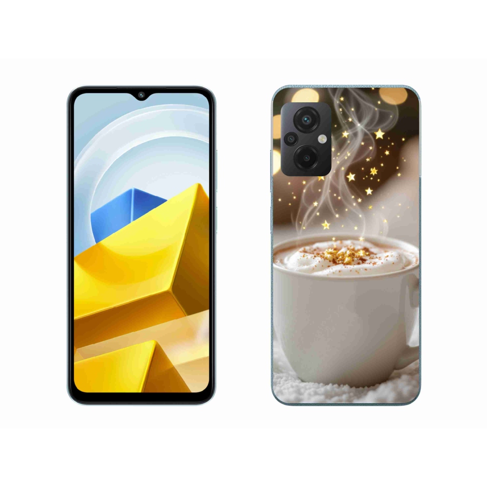Gélový kryt mmCase na Xiaomi Poco M5 4G - vianočný horúci nápoj