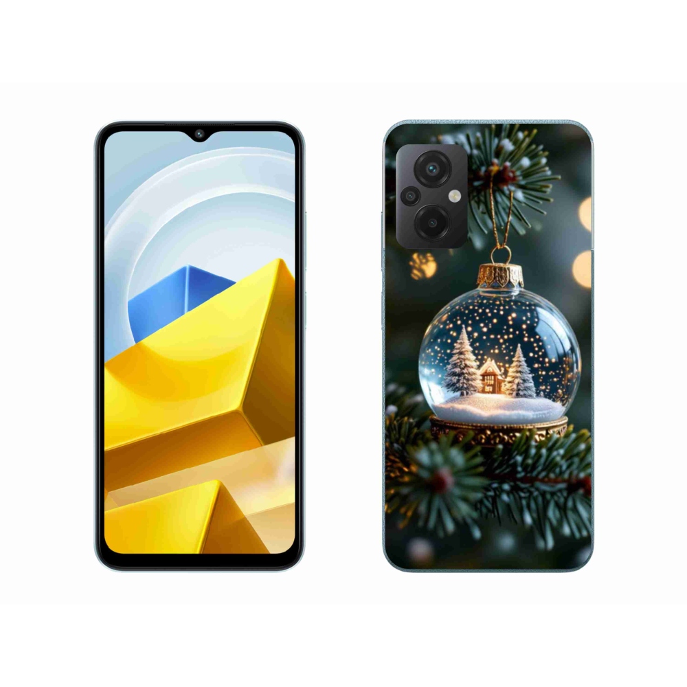 Gélový kryt mmCase na Xiaomi Poco M5 4G - vianočné gule 2