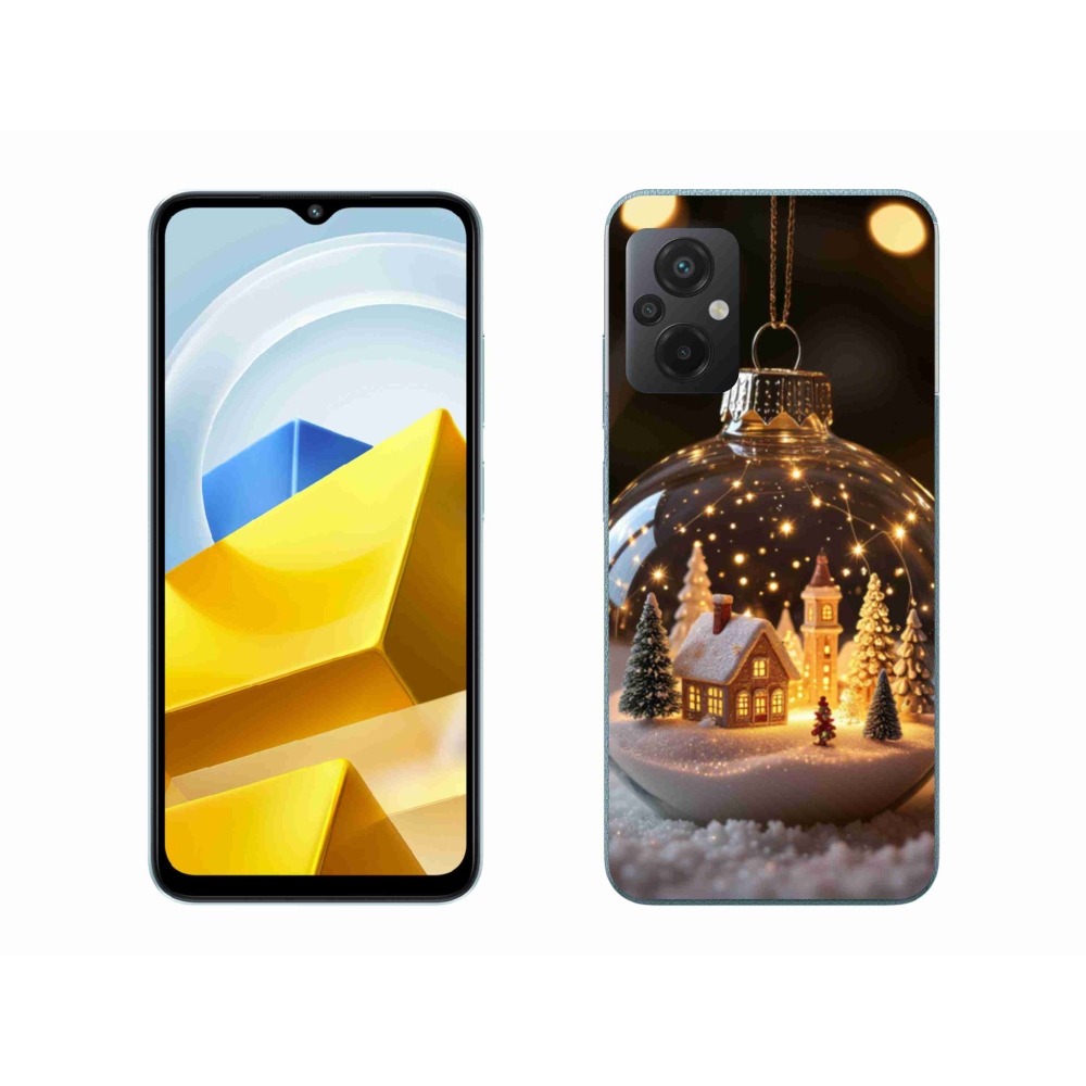 Gélový kryt mmCase na Xiaomi Poco M5 4G - vianočné gule 3